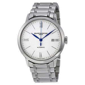 Baume and Mercier Classima Automatic Silver Dial Stainless Steel Mens Watch