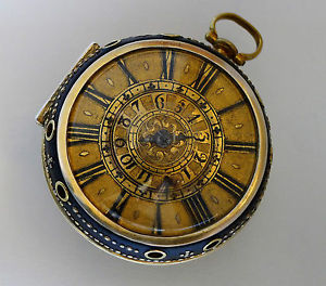 verge fusee alarm pocket watch 1690 signed quare london