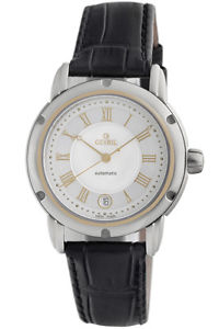 Gevril Men's A0111 First Generation Automatic 18K Gold Black Leather Date Watch