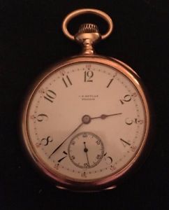 C H MEYLAN BRASSUS 18K POCKET WATCH 47MM 1880's LOW NUMBER