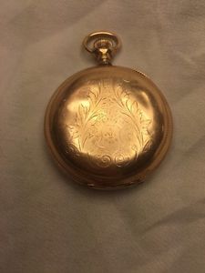 14K YELLOW GOLD Antique ELGIN WATCH 17 JEWEL POCKET WATCH 124 Grams
