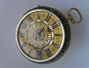 verge fusee alarm pocket watch 1690 signed quare london