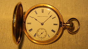 VINTAGE AMERICAN WATCH CO. 18K GOLD POCKET WATCH