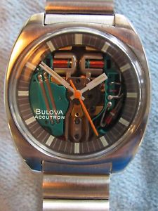 Fully Restored 1970 BULOVA Accutron 214 Spaceview Type "T" Men's Watch STUNNING!