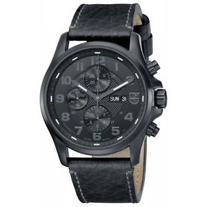 1861.BO Luminox Mens Blackout Valjoux Field Automatic Chronograph - Leather Stra