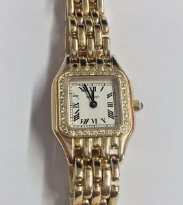 Luxurious Ladies MOVADO 14K/585 K91 Yellow Gold & Diamond Sapphire Crystal Watch