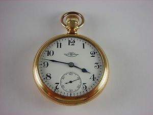 Antique Ball Hamilton 999G Brother of Rail Road Trainmen pocket watch 18s 1910