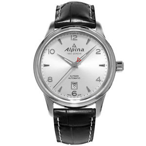 ALPINA ALPINER AUTOMATIC AL525S4E6 GENTS BLACK CALFSKIN 41.5MM AUTOMATIC WATCH