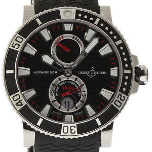 Ulysse Nardin NEW Maxi Marine Diver 263-90-3/72 Titanium Box/Paprs/Warnty #UN11