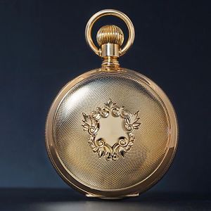 1901 Waltham P.S. Bartlett Solid 14K Gold 18S 17J Hunter Case Pocket Watch