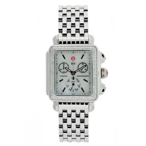 MICHELE S/S DECO 108 DIAMONDS .60CT WATCH MW06A01