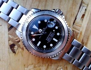 Rare Rolex Faded Insert Inlay Bezel Submariner Long Five 5 6536 5513 1680 FAT