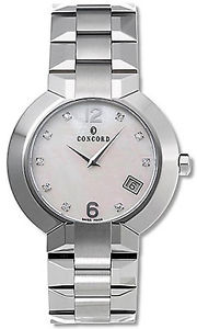Concord La Scala Stainless Steel Mens Luxury Dress Watch Calendar 0310908