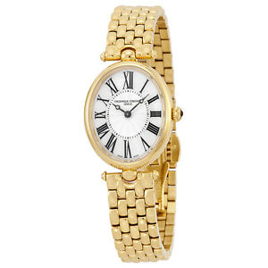 Frederique Constant FC-200MPW2V5B Art Deco White Dial Ladies Watch NWT BOX PAPER
