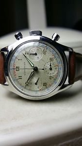 VINTAGE WITTNAUER 3 REGISTER CHRONOGRAPH VALJOUX 72 MOVEMENT STAINLESS STEEL