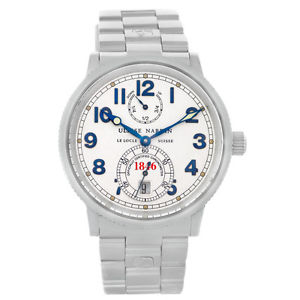 Ulysse Nardin Marine Chronometer 1846 38mm Steel Mens Watch 263-22