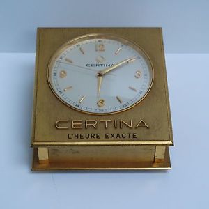 CERTINA L'HEURE EXACTE orologio da banco quartz desk clock display vintage 60'