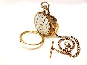 1907 WALTHAM 16S 17J 14kt GOLD POCKET WATCH