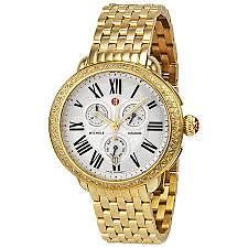 Michele Serein Chronograph Gold Tone Women's Watch MWW21A000011