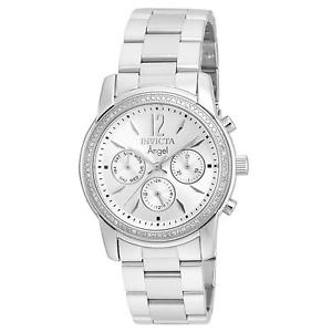 INVICTA WOMEN'S ANGEL STEEL BRACELET & CASE SWISS QUARTZ ANALOG WATCH 21714