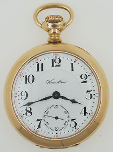 Rare Hamilton 16s 17J Grade 966 GF OF Railroad Pocket Watch 3 Stars 307 Made