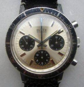 VINTAGE AND INTERESTING  PANDA CHRONOGRAPH BUTEX VALJOU 72