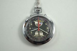 ROLLIE AERO WATCH Co. POCKET WATCH CHRONO VALJOUX 7733 1970'S PULSATION DIAL