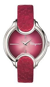 Ferragamo Women's FIZ010015 Signature Red Dial Red Leather Wristwatch