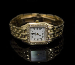 Ladies Concord 14k Gold and Diamond Bezel Watch!!