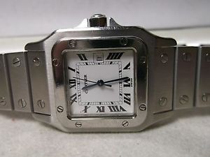 CARTIER SANTOS UOMO ACCIAIO AUTOMATICO FULL SET, REVISIONATO, OTTIME CONDIZIONI