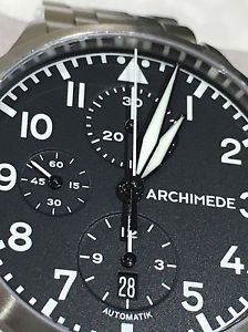 Archimede Pilot 42 Automatic CHRONOGRAPH Watch, UA7939-C1.1 Truly EXCELLENT!!!!!
