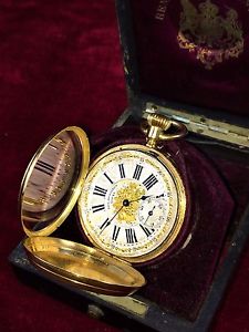 GREAT POCKET WATCH. PAUL BOCH. 15 RUBIS. GOLD 18K. SWITZERLAND. SECOND HALF XIX.