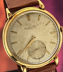 WRISTWATCH VINTAGE  IWC SCHAFFHAUSEN SOLID GOLD 18KT  cal 88  36MM ANNI 50'