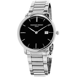 Frederique Constant Men's FC306G4S6B3 Slim Line Swiss Automatic Silver Watch