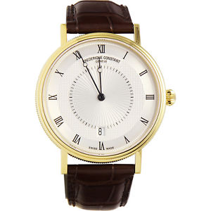 Frederique Constant Slim Line Swiss Automatic Brown Men's Watch FC306MC4S35