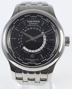 WEMPE ZEITMEISTER GMT GLASHÜTTE I/SA STAHL AUTOMATIK CHRONOMETER von 2007