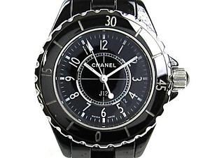 Authentic CHANEL J12 33mm Watch Stainless Steel Ceramic Women Quartz H0682