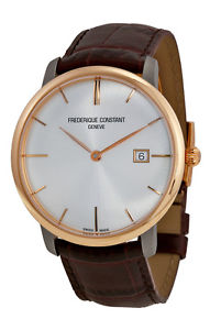 Frederique Constant Slim Line Automatic Titanium 18k RG Mens Watch FC-306V4STZ9