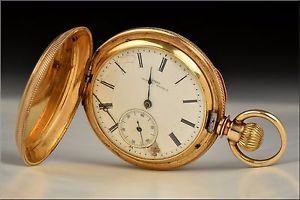 14 Karat Gold Gruen Patent Columbus Watch Co. Pocket Watch w/ Low Serial Number