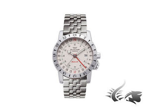 Glycine Airman Base 22 Automatic Watch, GL 293, GMT, Steel Bracelet, 3887.11-MB5