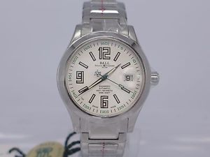 BNIB Ball Engineer II Arabic white dial auto date SS bracelet watch NM1020C-S4-W