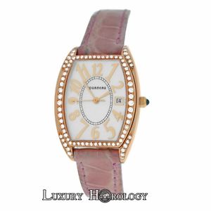 Authentic Ladies Tourneau 18K Rose Gold Diamond MOP Quartz 26MM Watch