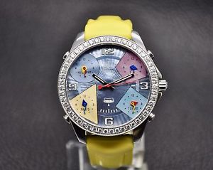Jacob&Co. Five time zone JC-23 47mm Diamond bezel stainless steel watch