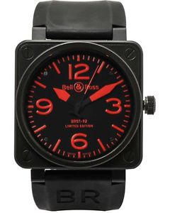 Bell & Ross Aviation BR01 92 Red PVD LE Auto Men's Watch BR01-92-SRed