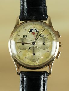 Vintage Universal Geneve Tri-Compax Chronograph Rose Gold PROJECT/REPAIR
