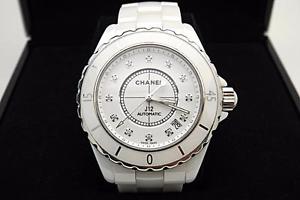 Chanel J12 Diamond White Ceramic 38mm Unisex Automatic Watch H1629