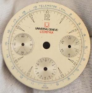 Universal Geneve 285 Compax Vintage chronograph watch dial Ø29.6mm         S2#V3