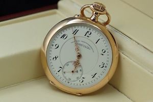AMAZING 1A QUALITY A. LANGE & SOHNE 14K Y/G GOLD HUNTER CASE RARE POCKET WATCH