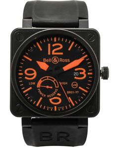 Bell & Ross Aviation BR01 97  PVD LE Power Reserve Automatic Watch BR01-94-SO