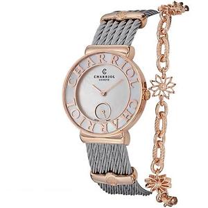 Charriol St-Tropez Women's 30mm Sapphire Glass Quartz Watch ST30PC.560.013